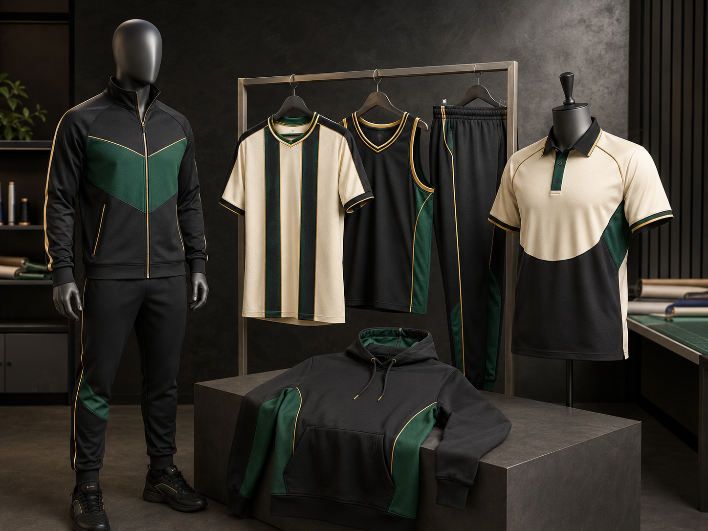 Custom teamwear and activewear collection